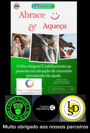 Campanha de doação de agasalhos da ACOP! Junte-se a nós e aos nossos parceiros para aquecer o coração de quem precisa.